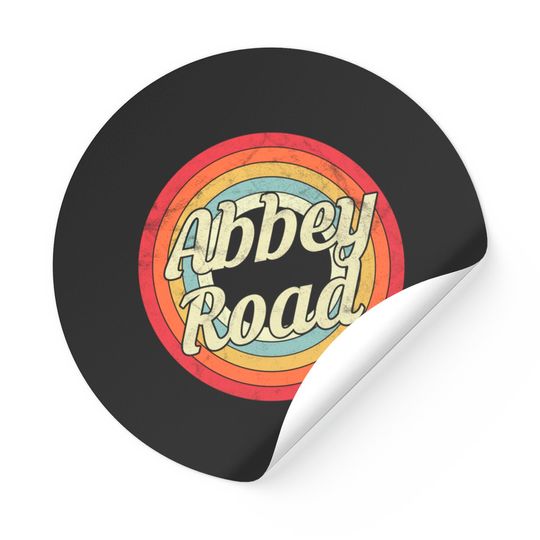 Retro Style Abbey Road Stickers