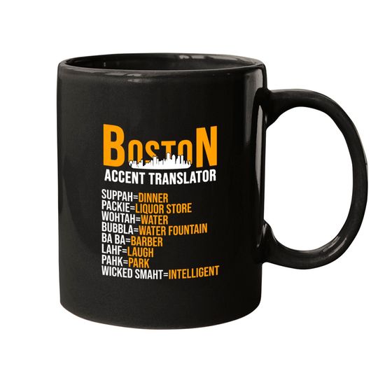 Boston Accent Translator Language Translates Gift Mugs