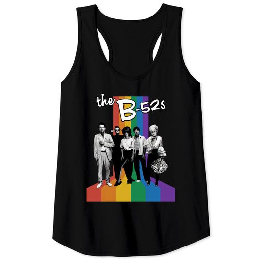 The B 52's Rainbow Tank Tops Fully Licensed