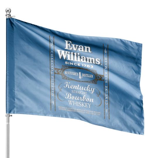 Evan Williams Bourbon Whiskey Logo House Flags