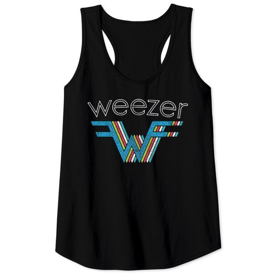 Weezer Logo Rock and Roll Music Tank Tops