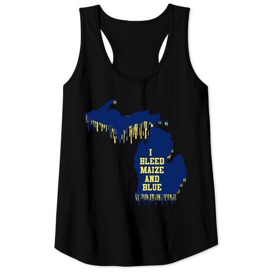 Michigan Bleed Maize and Blue Tank Tops