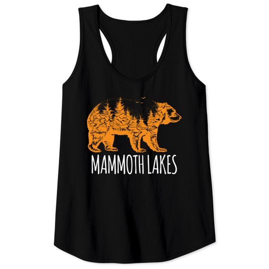 Mammoth Lakes California Bear CA Vintage Distresse Tank Tops
