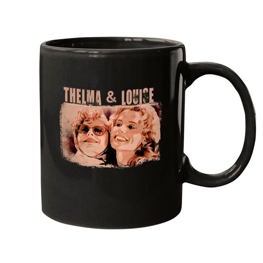 thelma and louise retro - Thelma And Louise - Mugs