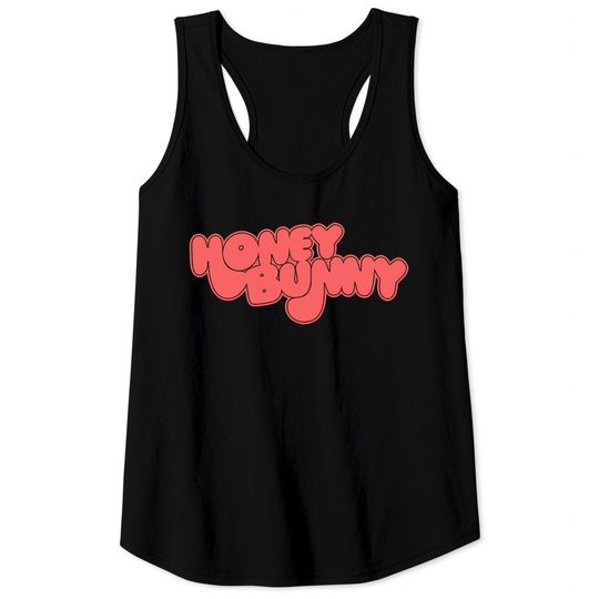 Honey Bunny // Original Retro Type Design - Honey Bunny - Tank Tops