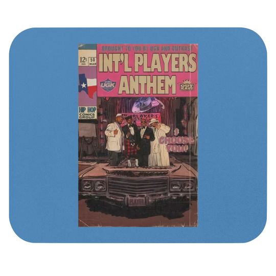 UGK and Outkast - International Players Anthem - Comic Book Fan Art Mouse Pads
