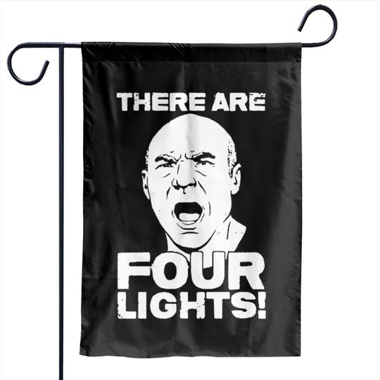 there are four lights Garden Flags