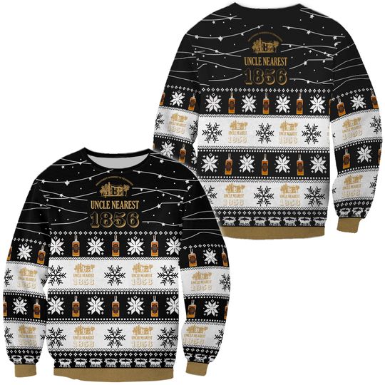 Uncle Nearest 1856 3D Ugly Christmas Sweatshirt