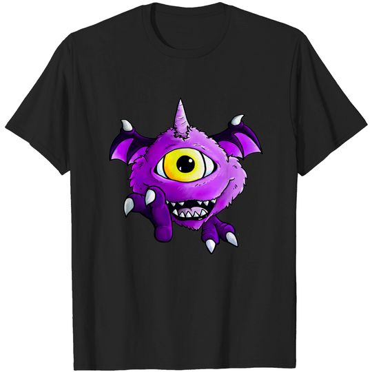one eyed one horned flying purple people eater - Purple - T-Shirt