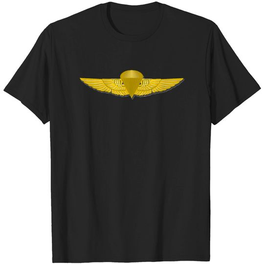 Navy Marine Corp Gold Parachute Jump Wings - Jump Wings - T-Shirt