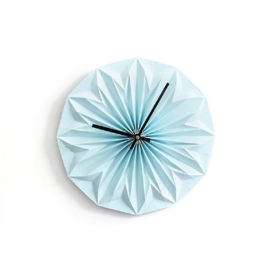 Origami wall clock abricot wall clock colorful home decor clock