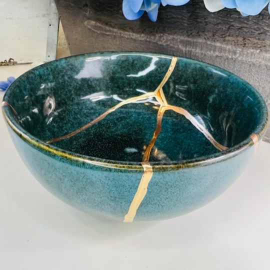 Kintsugi Bowl/Kintsugi Emerald Green Bowl