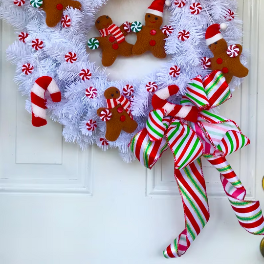 Christmas House Wreath, Gingerbread Fun Christmas Wreath