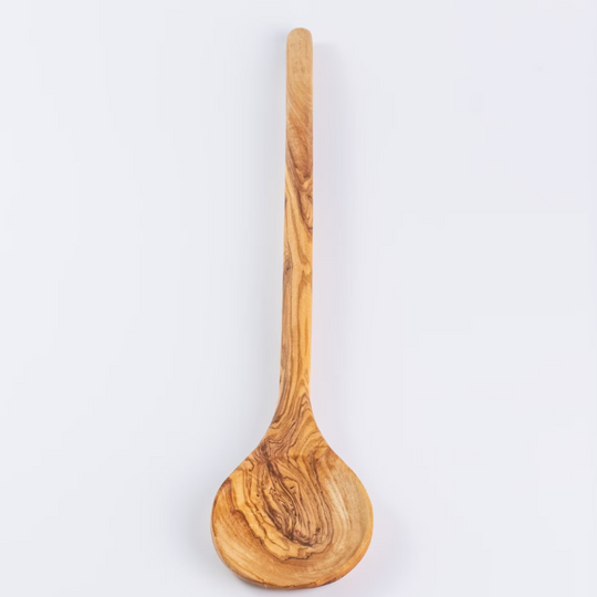 Olive Wood Long Spoon, Handmade Wood