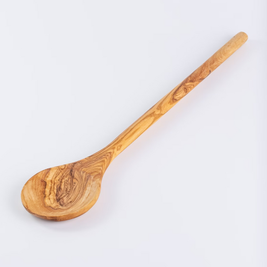 Olive Wood Long Spoon, Handmade Wood