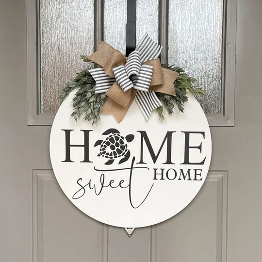 Christmas Welcome Sign, Seasonal Door Hanger Sweet House Wreaths & Door Hangers
