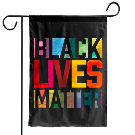 Black Lives Matter BLM Movement End Racism  Garden Flags