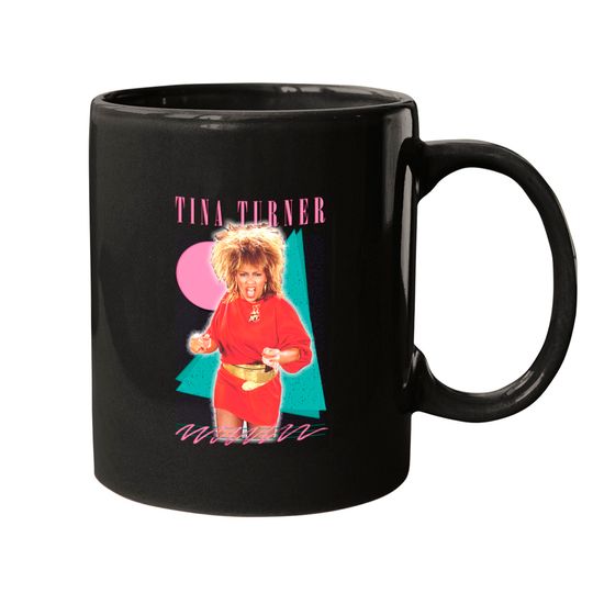 Tina Turner /// 80s Style Retro Fan Art Design - Tina Turner - Mugs