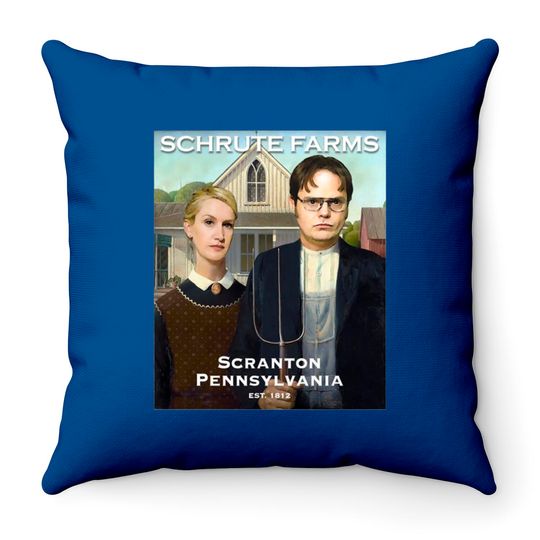 Schrute Farms (Gothic) - The Office - Throw Pillows