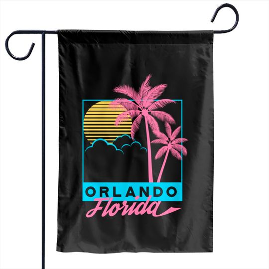 Palm Tree Types Florida Garden Flags Orlando Beach FL, Florida Garden Flags, Vintage Beach Garden Flags Pullover