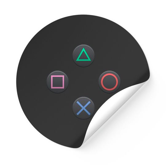 PS4 Controller Buttons - Playstation - Stickers
