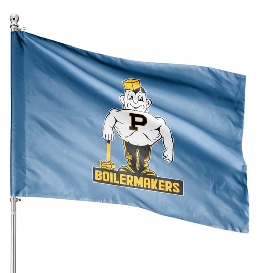 Vintage Boilermaker mascot - Purdue - House Flags