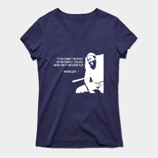 MARVIN GAYE QUOTES - Marvin Gaye - T-Shirt
