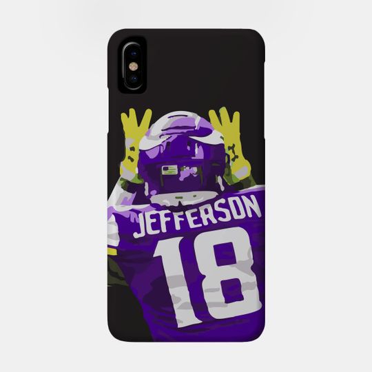 justin jefferson designs ,justin jefferson illustration - Justin Jefferson - Phone Case