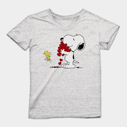 Snoopy and woodstock hugging - Snoopy - T-Shirt