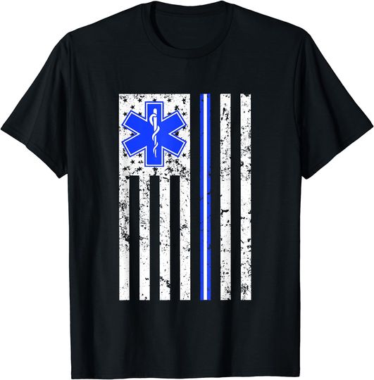 Discover Proud Paramedic EMT EMS Thin White Line Shirt Men women