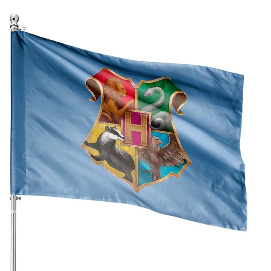 Wizard School House House Flags, Harry Potter House Flags, Universal Studios House Flags