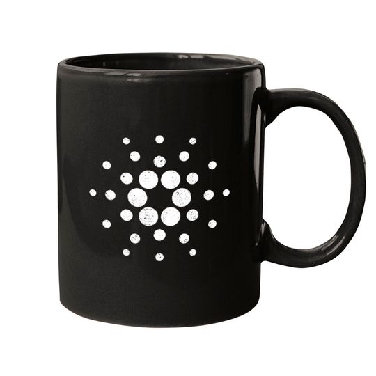 Cardano ADA Crypto Blockchain ADA White Cardano Logo Pullover Mugs