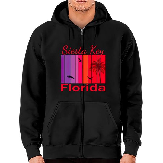 Siesta Key Florida - Siesta Key Florida - Zip Hoodies
