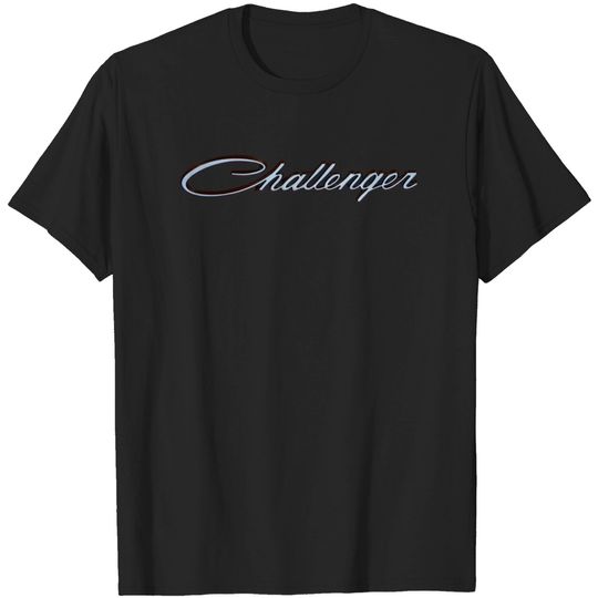 Dodge Challenger script Logo on back - Challenger - T-Shirt