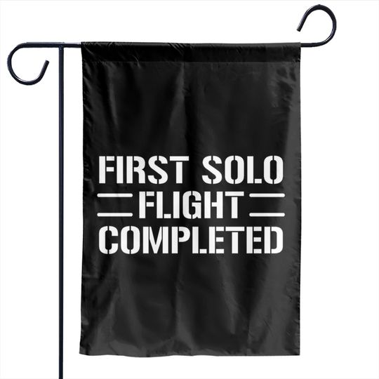 First Solo Flight Pilot Student Aviation Garden Flags Garden Flags