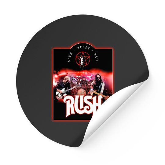 Vintage Rush band Stickers.