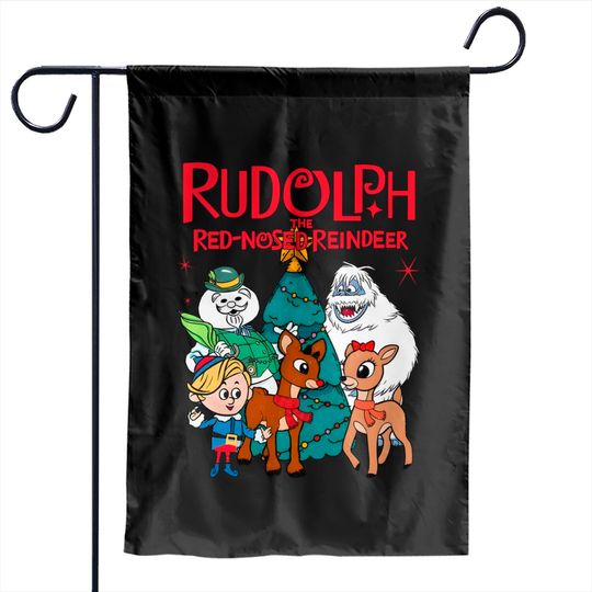 Rudolph The Red Nosed Reindeer Garden Flags