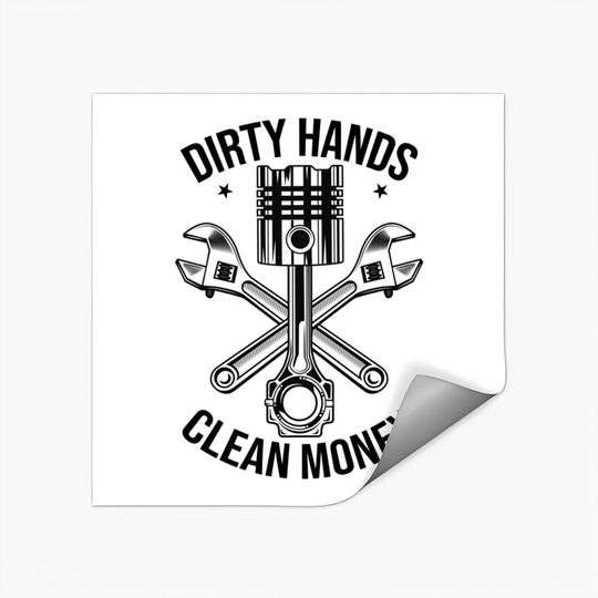 Hands Clean Money (3) Stickers