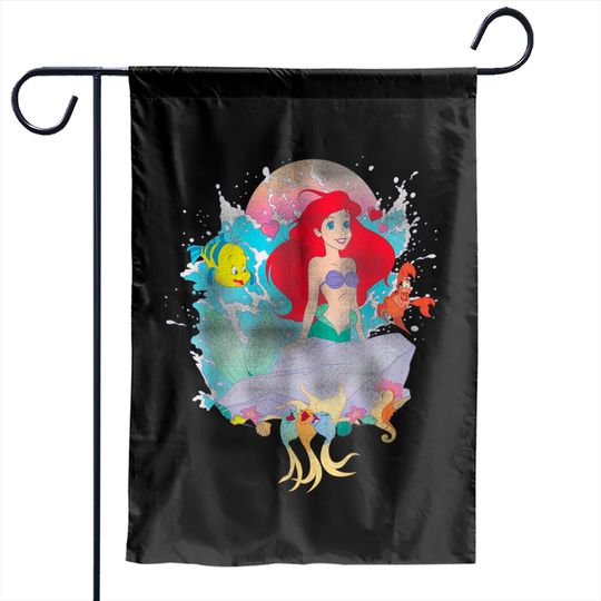 The Little Mermaid Ariel Splash Garden Flags