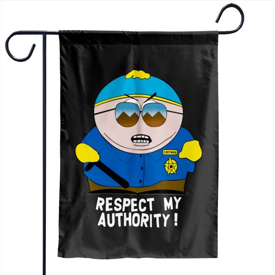 Respect My Authority cool vector funny Garden Flags