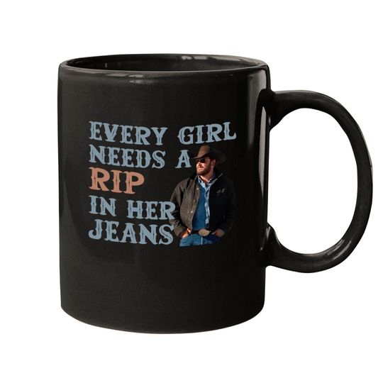 Every girl needs a rip in her jeans Mugs