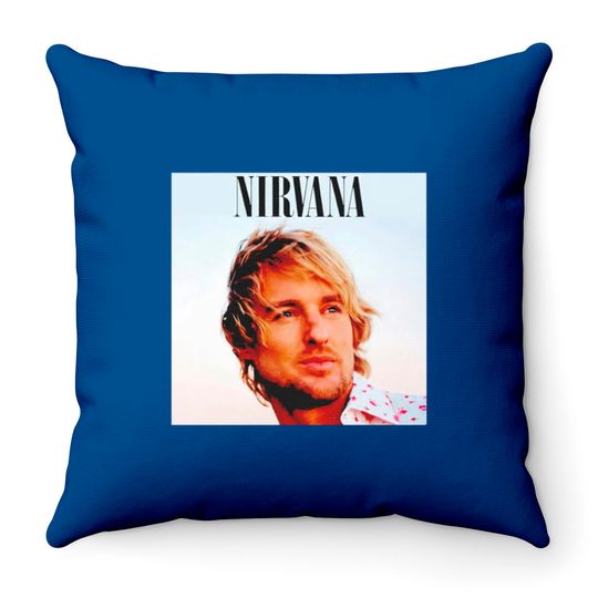 Owen Wilson Nirvana Throw Pillows, Owen Wilson Throw Pillows