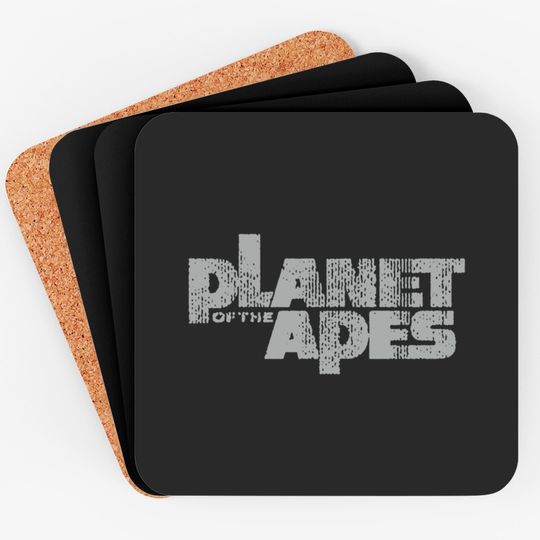 Planet Of The Apes Unisex Coasters: Distress Logo