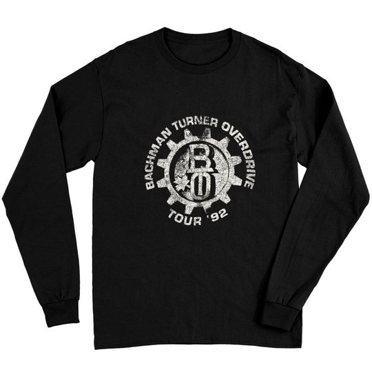 BTO Shirt Bachman Turner Overdrive Vintage Tee 1992 Tour Long Sleeves, Screen Stars Black Canada Rock Band