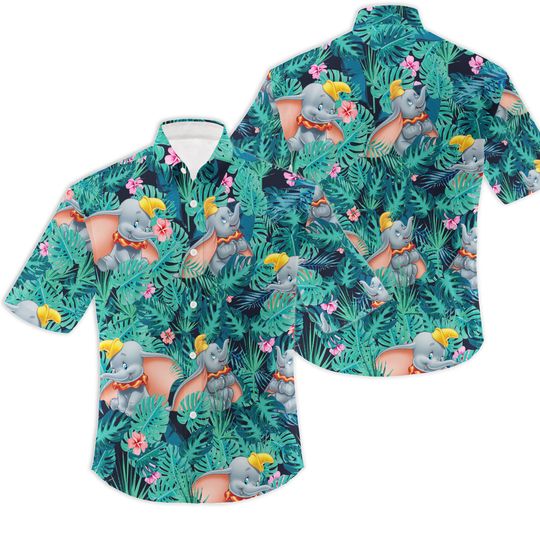 Dumbo Floral Hawaiian Shirt