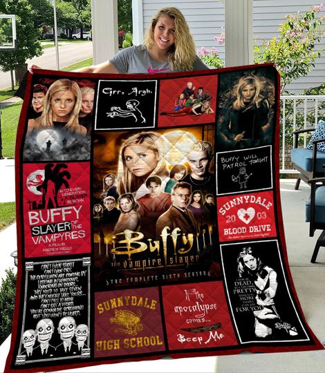 Buffy The Vampire Slayer Characters Quilt Blanket