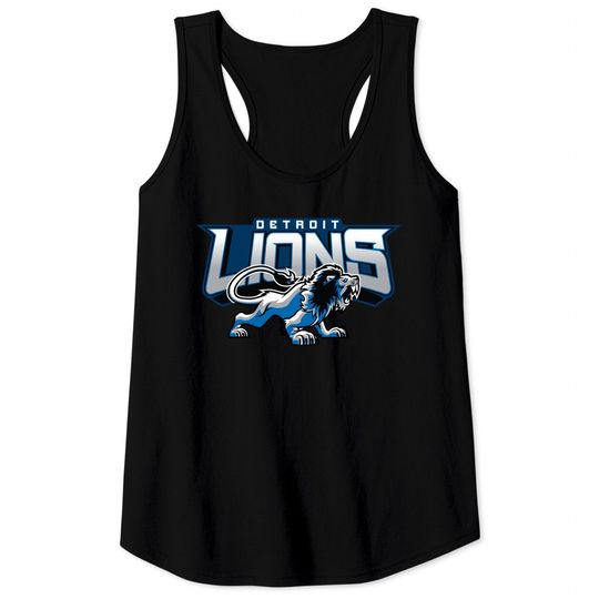 Detroit Lions 1934 - Lions Logo Design - Tank Tops