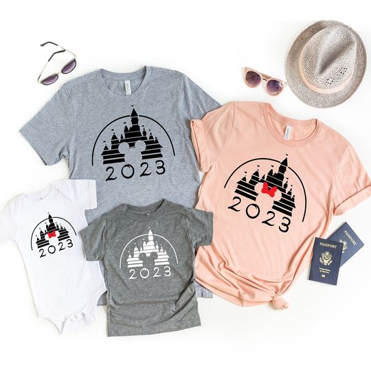 Disney Castle Family Shirt, Disney Vacation Shirt, Retro Castle 2023 Shirt