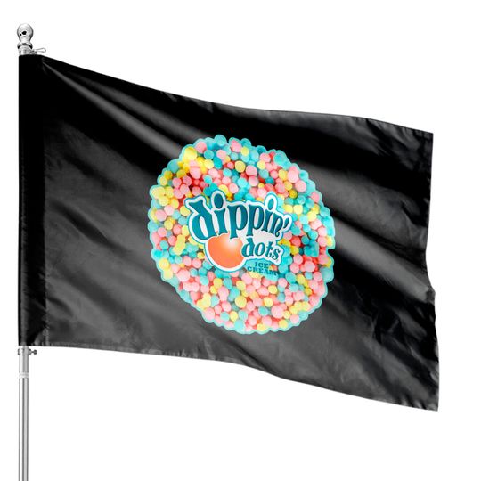 Dippin Dots - Rainbow Color Ice Cream Pullover House Flags