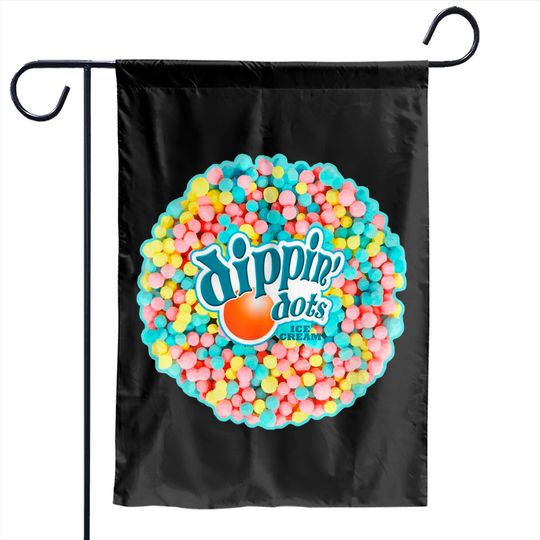 Dippin Dots - Rainbow Color Ice Cream Pullover Garden Flags